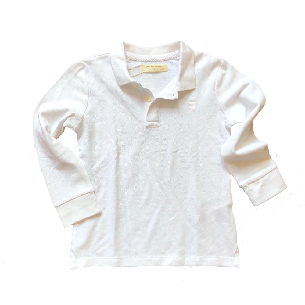 ◼️SOLD◼️NWT• Zara Organic White Cotton Long Sleeve